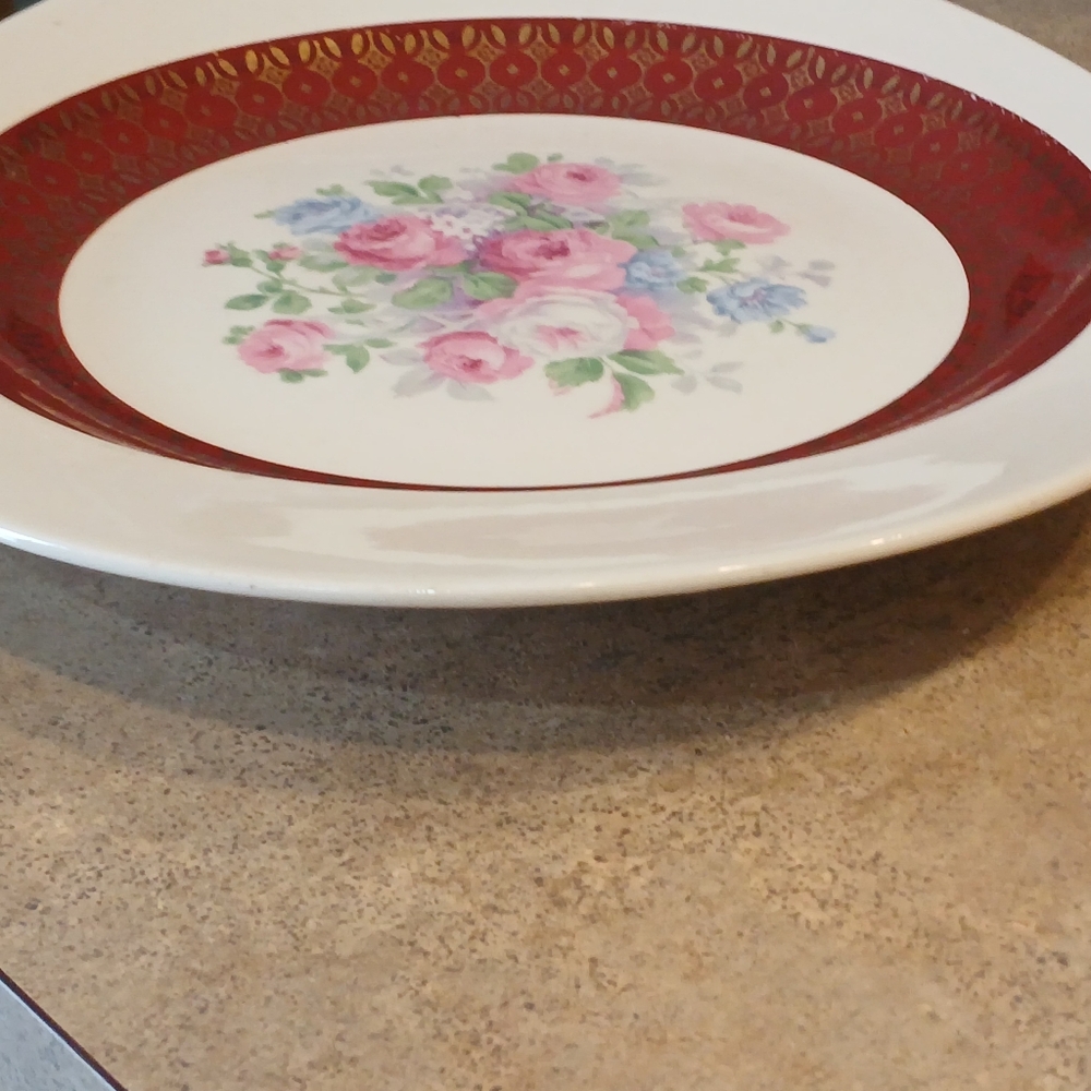 Royal Rajah Maroon Platter - Picture 12 of 12